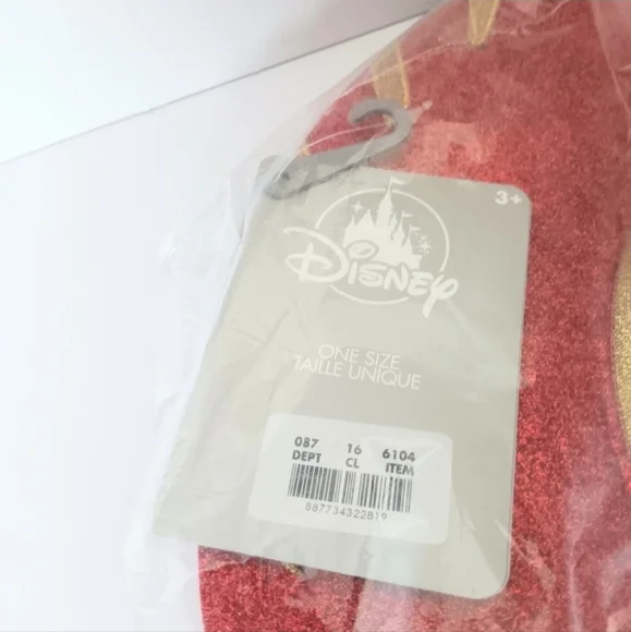 Disney Parks Jessie Cowgirl Toy Story 2 Red Gold Strap Hat NWT - Picture 6 of 6